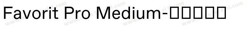 Favorit Pro Medium字体转换